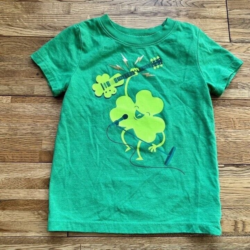 Cat & Jack Green‎ St Patrick's Day Shirt 2t